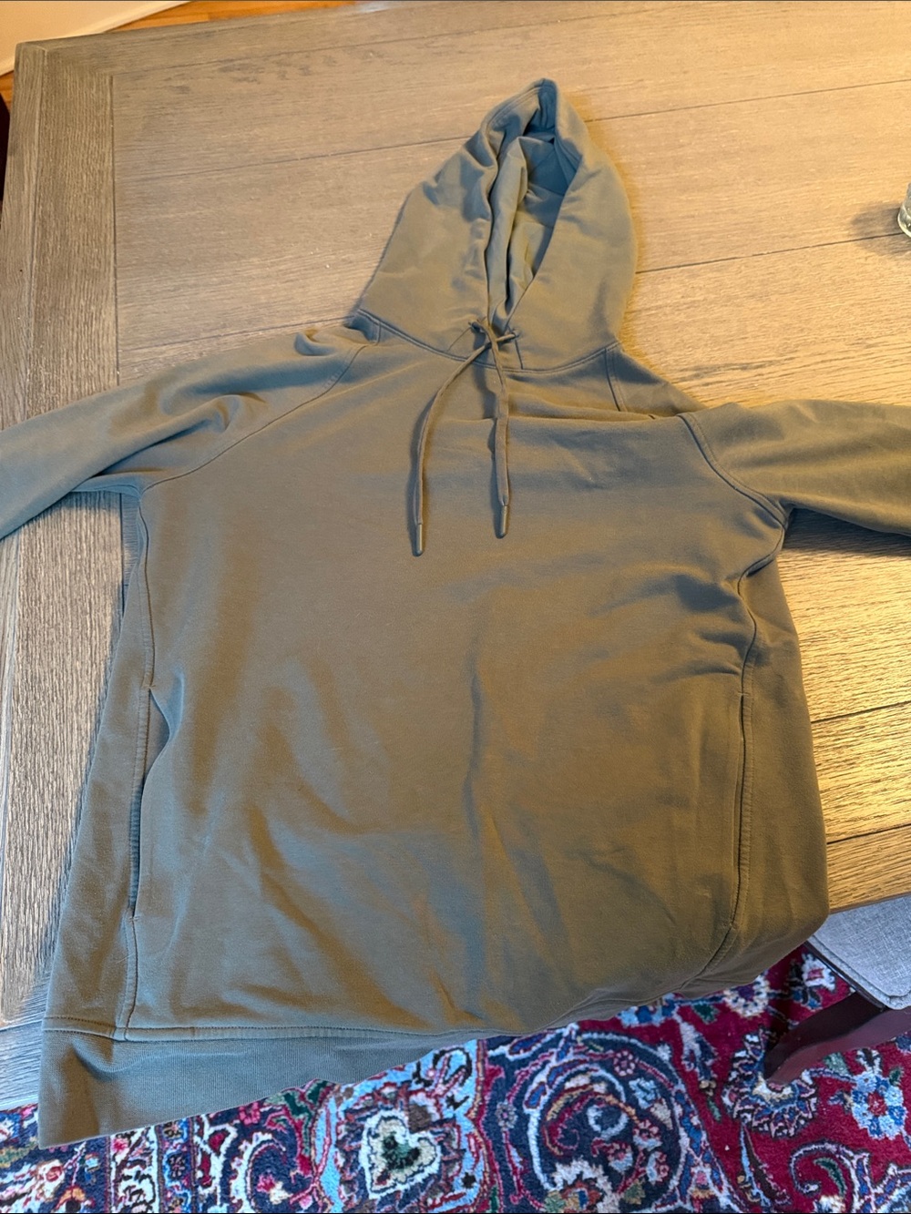 lululemon athletica Men's Olive Crewneck Hoodie Sweatshirt
